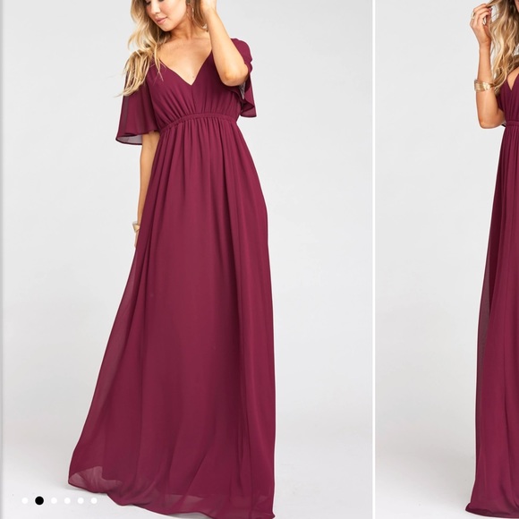 Show me your MuMu | Emily | merlot chiffon | Large - Picture 3 of 5